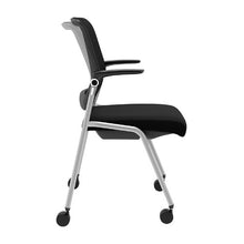 Load image into Gallery viewer, kickass totally bitchin chair is the Artii Multi-purpose nesting chair flip n go chair black seat mesh pivot backrest seat slider ChicagoOfficeChair.com beniia.com 